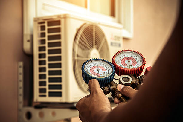 Professional Hvac Installation technician working in Tioga, ND